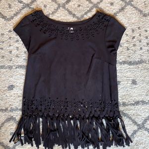 Tassel Cut Out Top